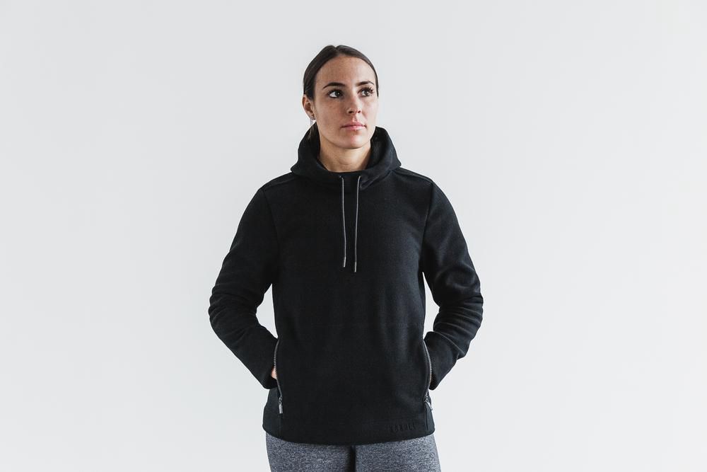 Sweat À Capuche NOBULL Femme Noir - NOBULL Arctic Pullover,France (3819-ZEWKJ)